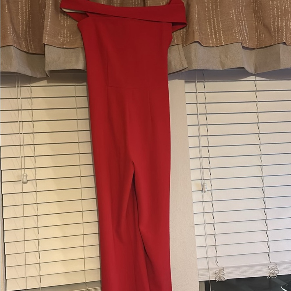 Elegant Red Women's Jumpsuit